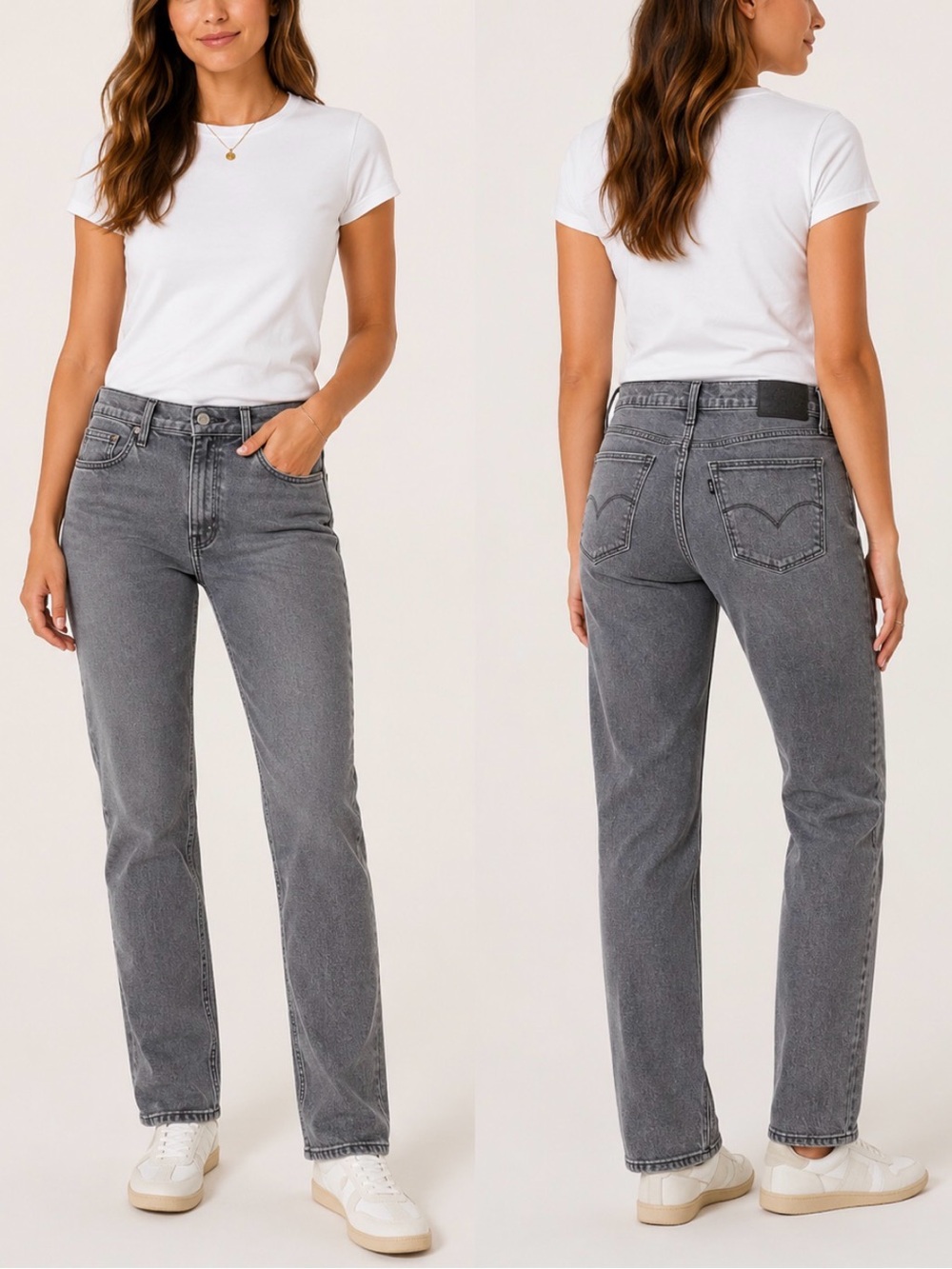 Levi’s 314 Shaping Straight Gray Jeans